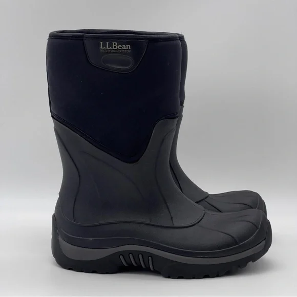 L.L. Bean Black Insulated Rain Boots Women main image 3